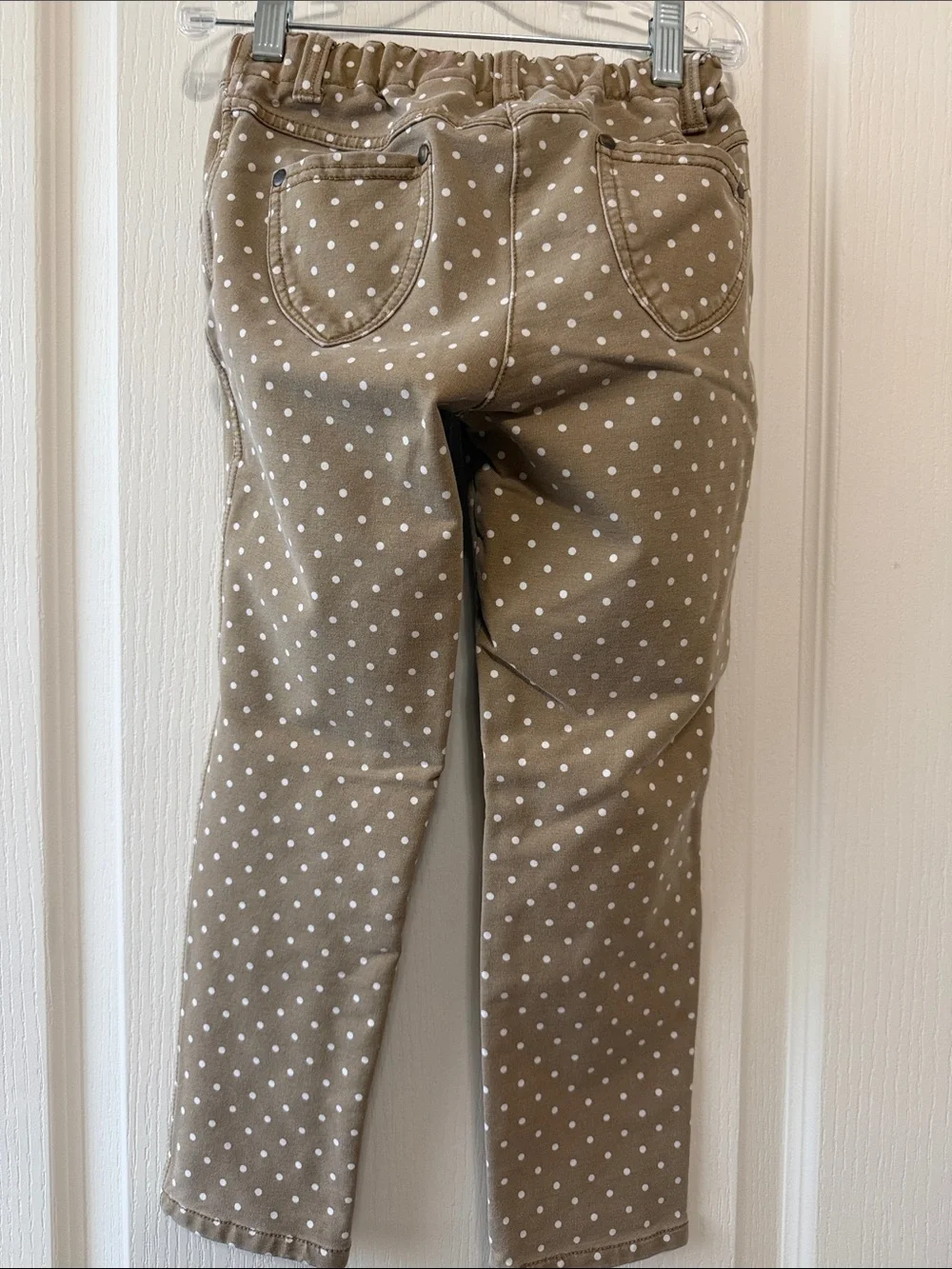 Hanna Andersson Tan Polka Dot Kids Pants